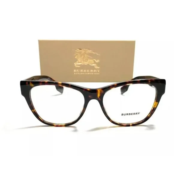 Burberry Women's Dark Havana Square Eyeglasses!